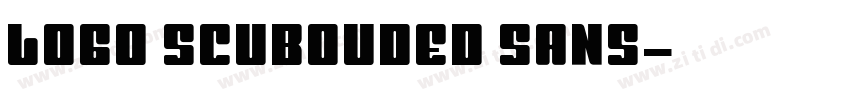 logo scubouded sans字体转换